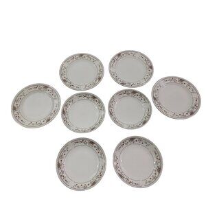 Wade Sone Japan Claremont 4 Appetizer Plates + 4 Berry Bowls – 8 Piece Set